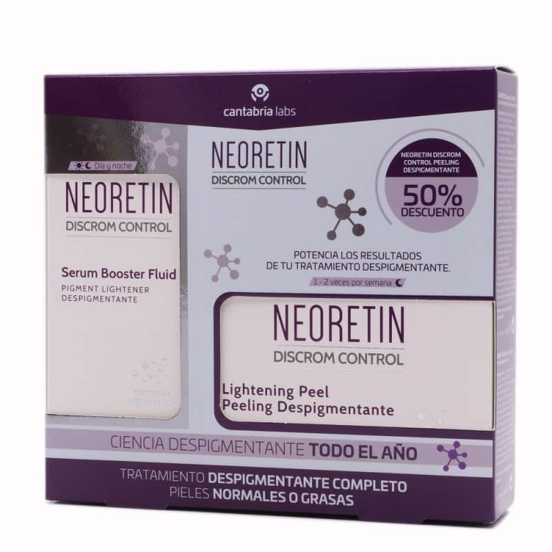 Neoretin Pack Sérum Booster Fluid 30ml + Peeling Despigmentante 6 Discos