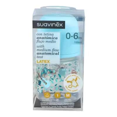 Suavinex Tetina Anatómica Flujo Medio 0-6 Meses 150ml