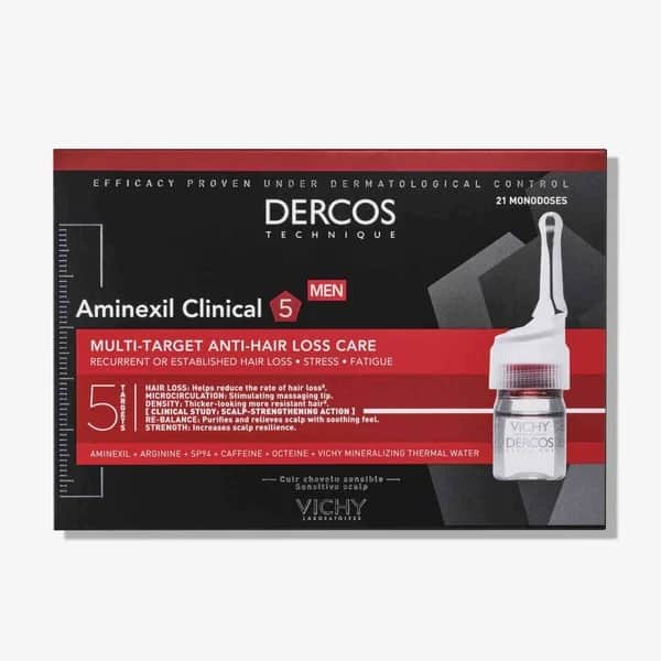 Vichy Dercos Aminexil Hombre | Tratamiento anticaída 21 monodosis