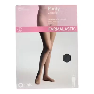 Panty Farmal Lig-70 Negro T/G - Compresión Fuerte