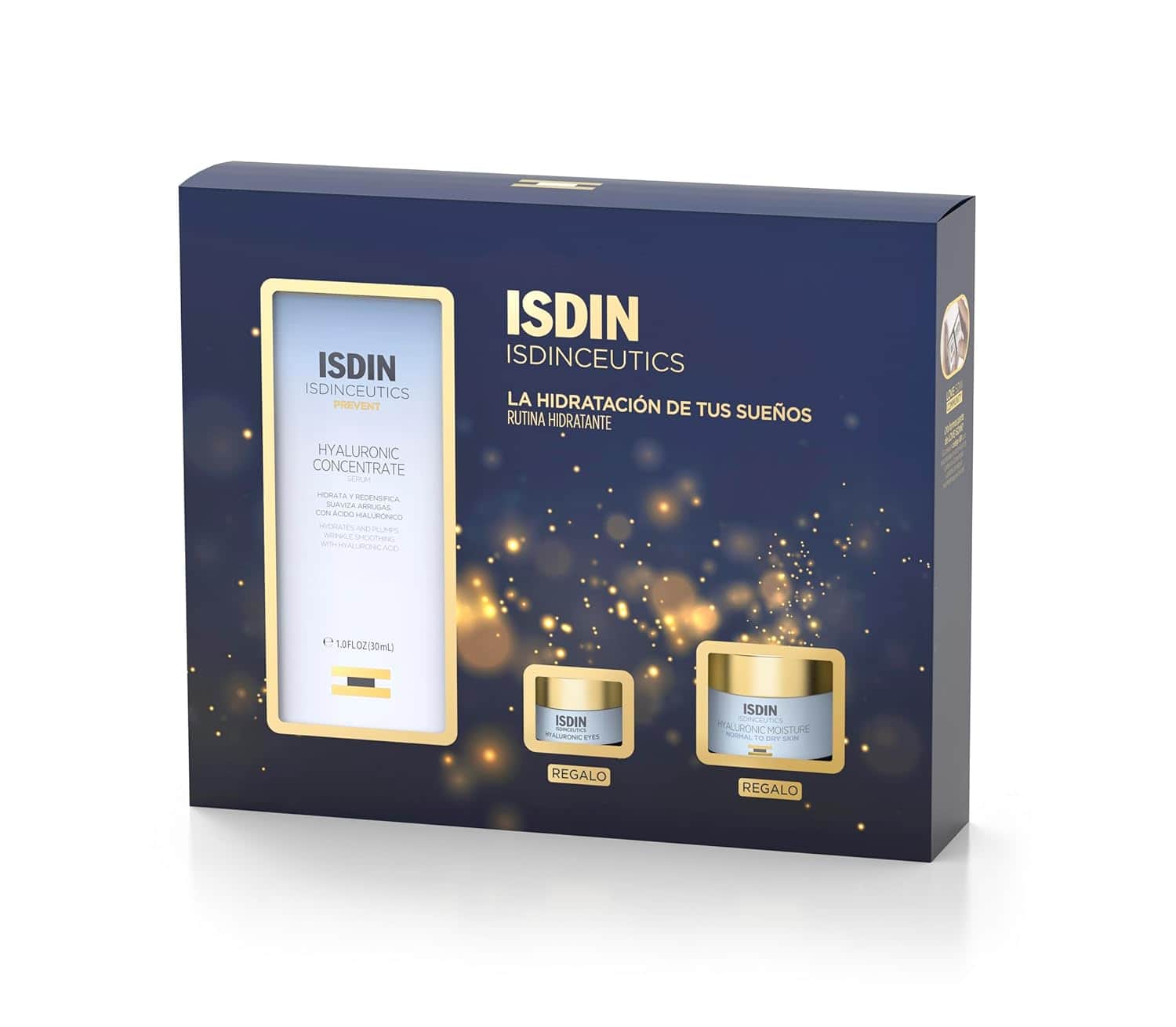 Isdinceutics Cofre Rutina Hidratante Día Hyaluronic Concentrate 30ml. + Mini Hyaluronic Eyes + Mini Hyaluronic Moisture 8ml.