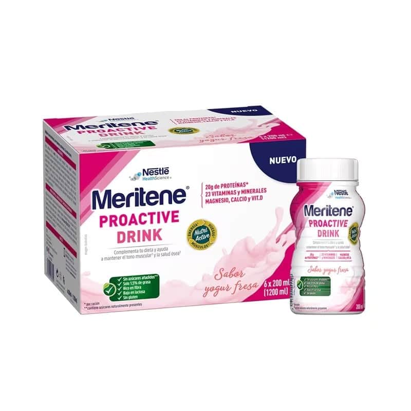 Meritene Proactive Drink Fresa 6x200ml