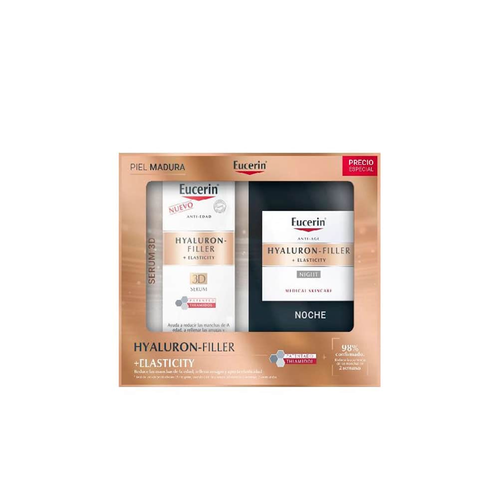 Eucerin Pack Hyaluron Filler Elasticity Serum 30ml + Crema de Noche 50ml